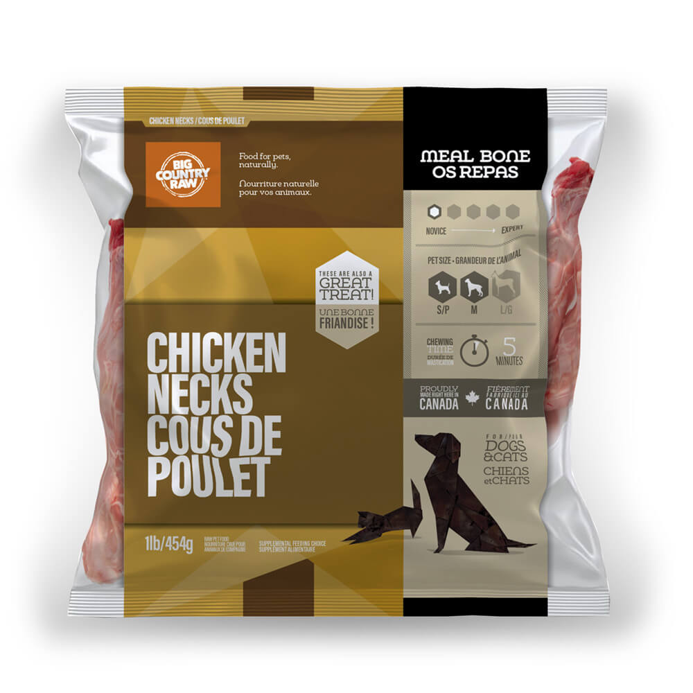Big Country Raw - Chicken Neck (1lb) - Frozen Product
